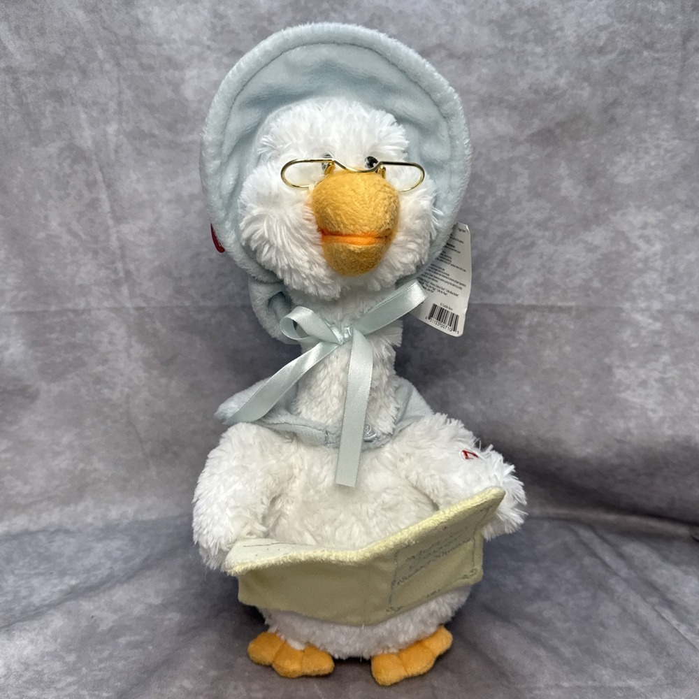 Cuddle Barn 14" Mother Goose Animated Talking Plush Recites 7 Nursery Rhymes NWT